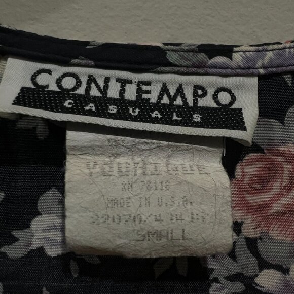 Vintage Floral Button-Up Vest with Fringe (Size S) - Picture 8 of 8